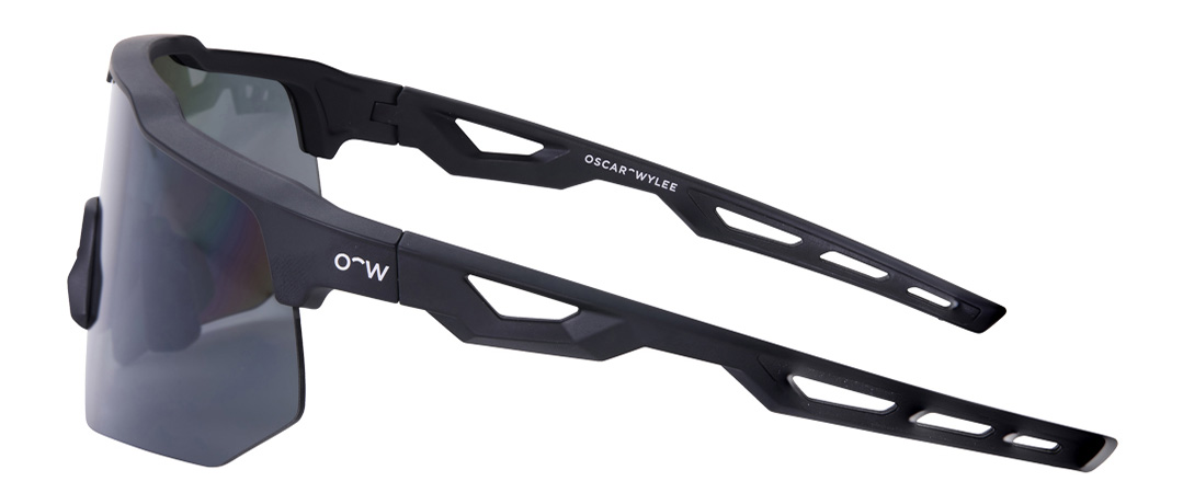 Todd frame in the colour Obsidian Black displayed in side angle view.