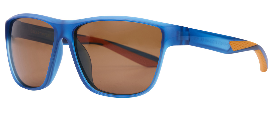 Owen frame in the colour Bolt Blue displayed in 45-degree angle view.